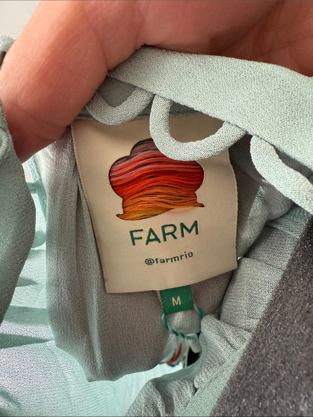 Farm Rio Floral Maxi Dress in Light Mint - Picture 9 of 10